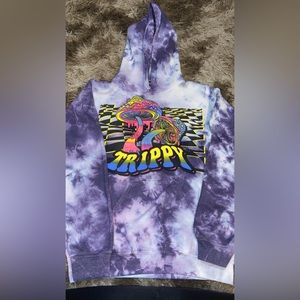 Target Hoodie, Size S, Tie dye Purple/White, and Multi Colored.